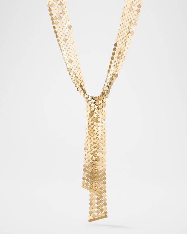 Laser Mega Chainmail 5-Row Lariat Wrap Necklace